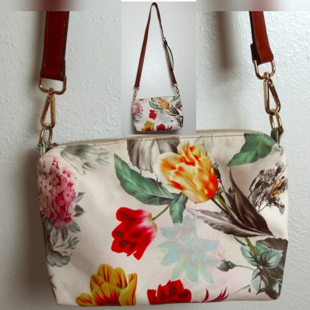Emma Fox  Shoulder Bag-Crossbody Bag Adjustable Strap Florals